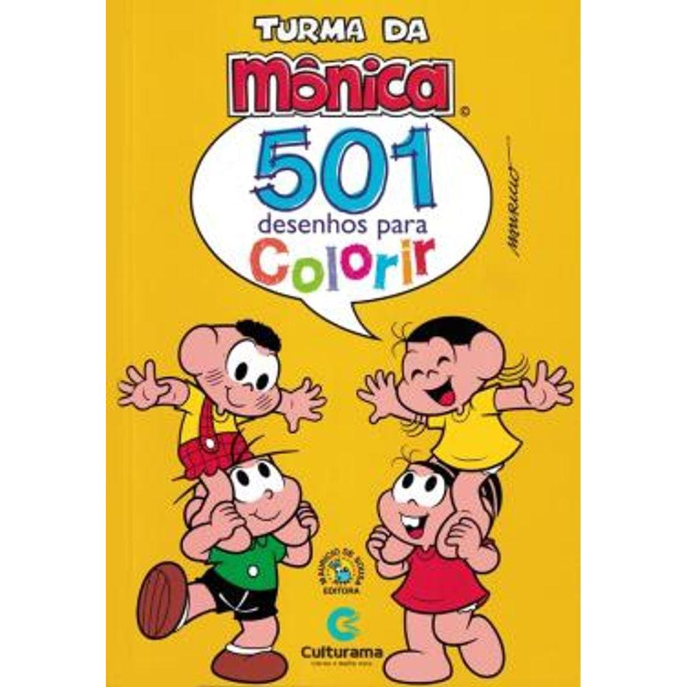 501 Desenhos para Colorir Turma da Mônica