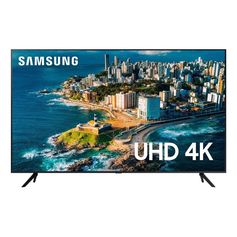 Smart TV Samsung 43" UHD 4K 43CU7700 2023, Processador Crystal 4K, Gaming Hub, Visual Livre de Cabos, Alexa built in, Controle Único