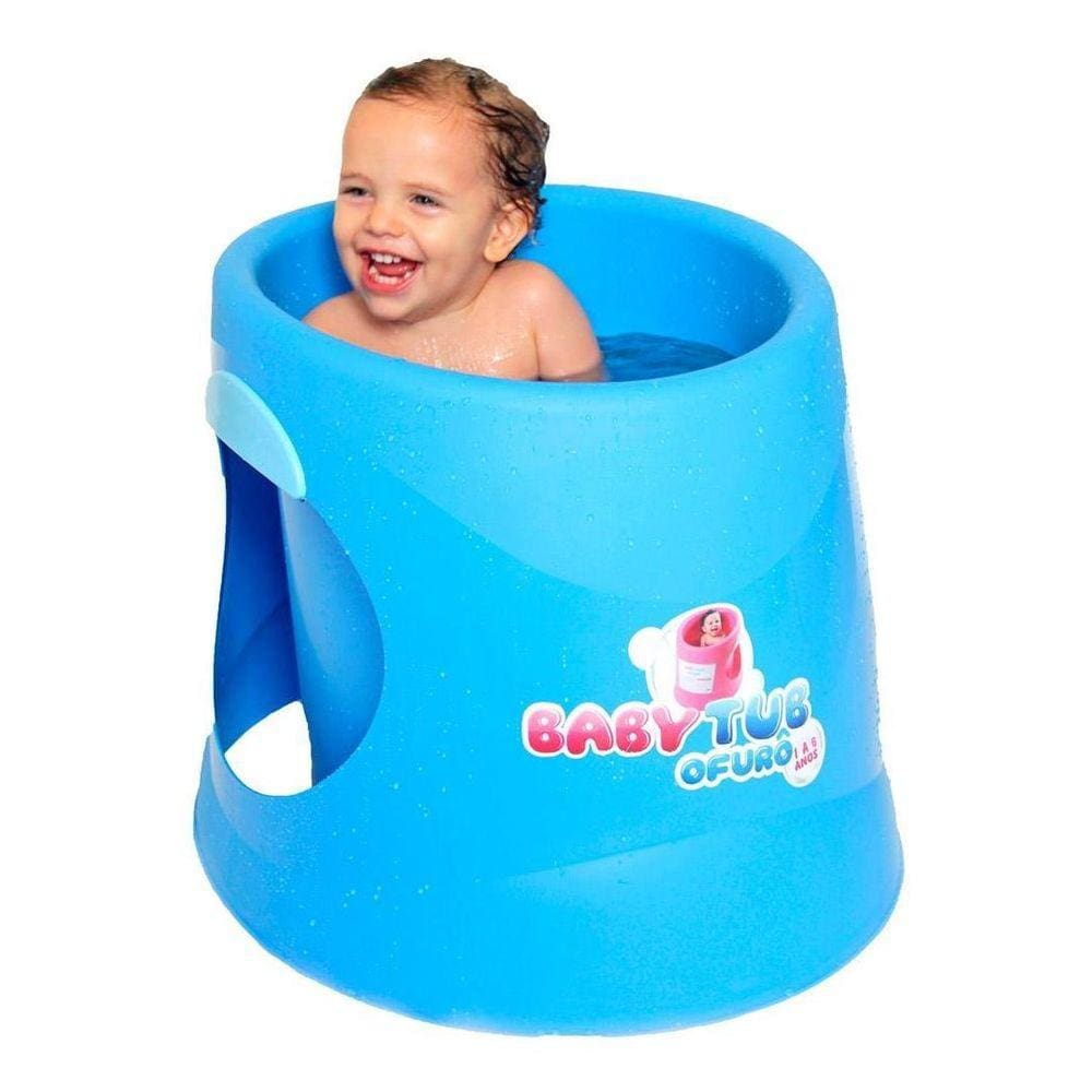 Piscina Banheira Baby Tub Ofurô Crianças 1 A 4 Anos Azul