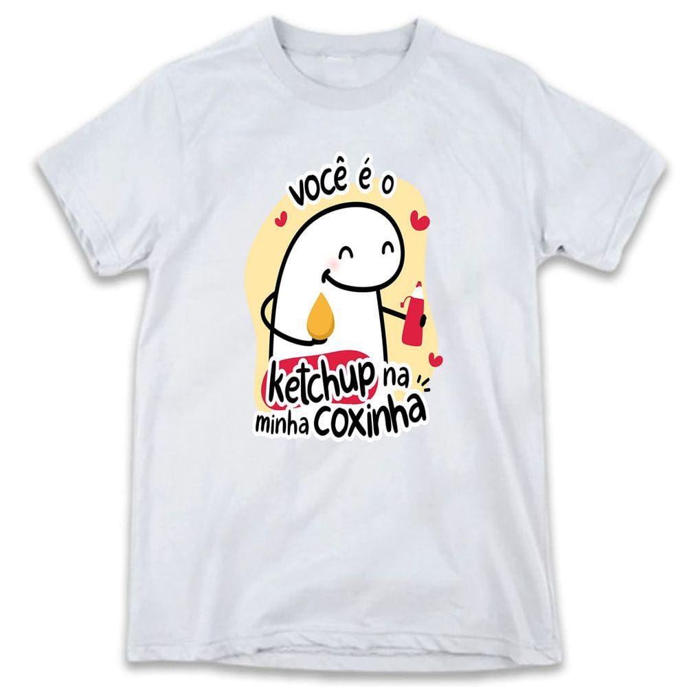 1 Camiseta Dia dos Namorados Flork VC é o Ketchup da minha Coxinha