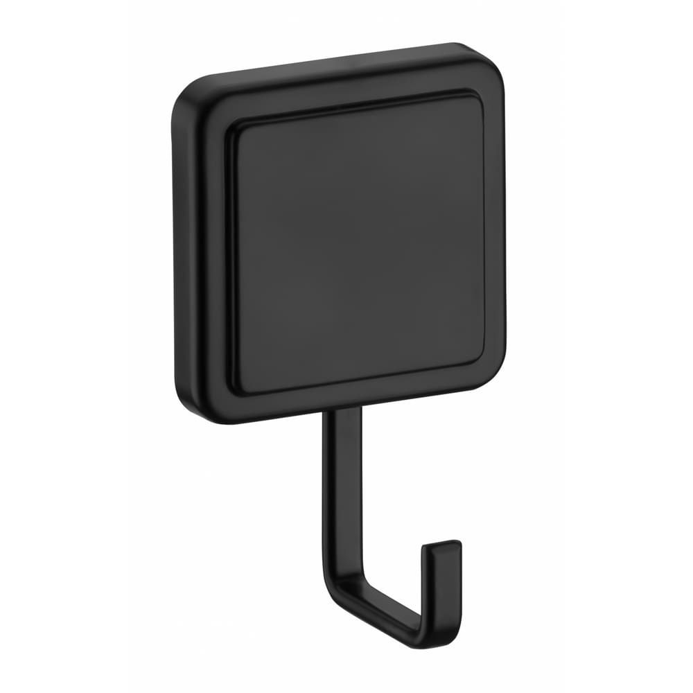 Cabide gancho preto fosco fixação por adesivo Norbond Future 185PT