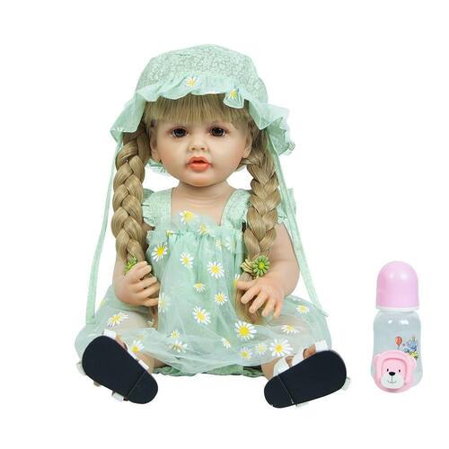 Boneca Bebê Reborn 100% Silicone 15