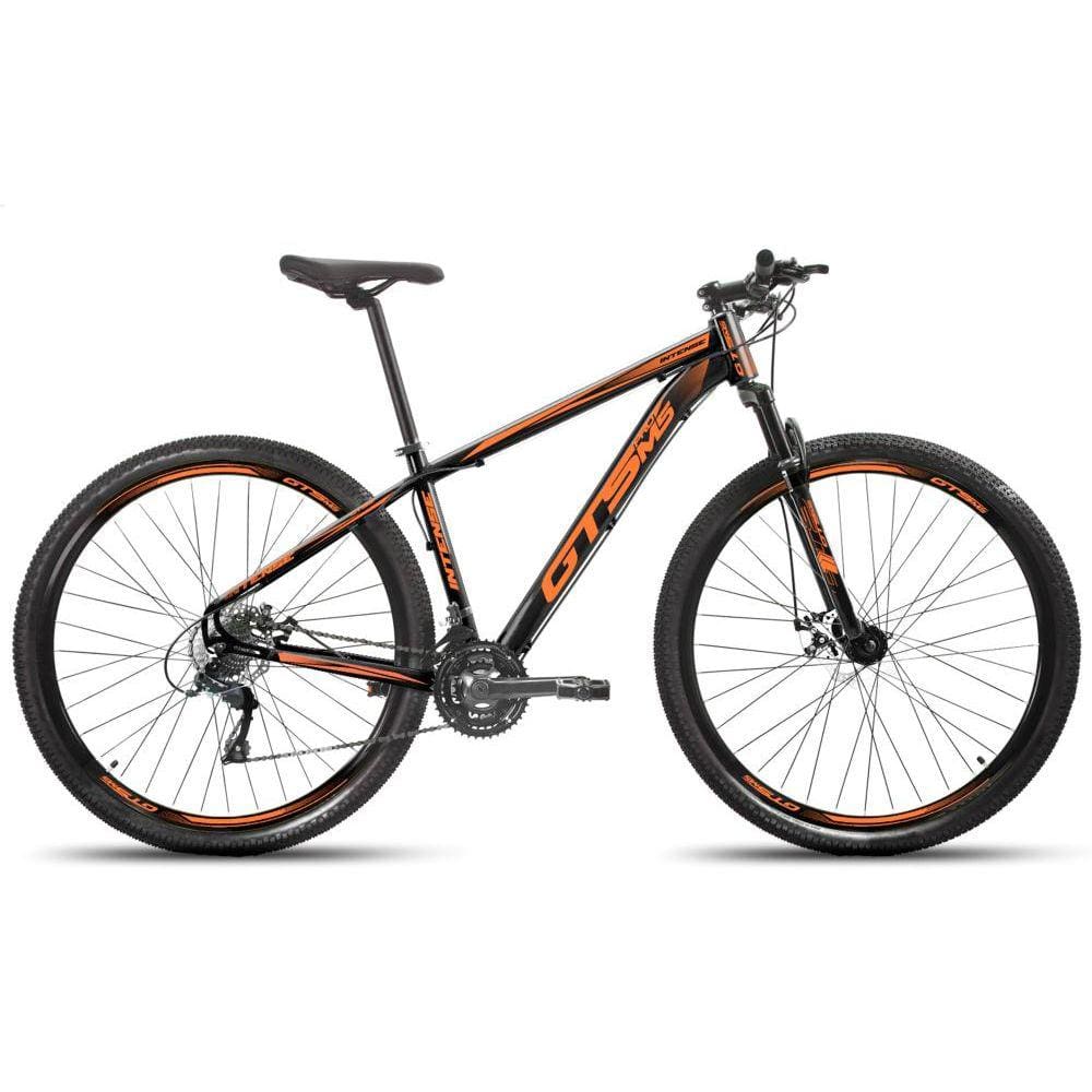 Bicicleta Gts Pro M5 Intense Aro 29 Susp. Dianteira 24 Marchas - Laranja/preto