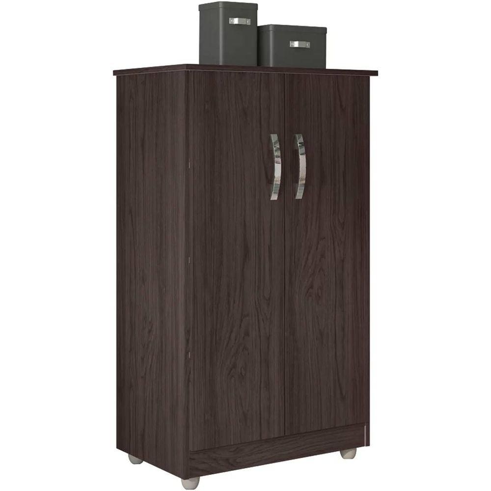 Armário Multiuso Rosa 2 Portas Castanho Casa Chick
