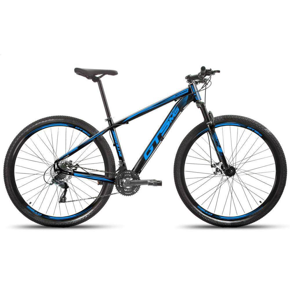Bicicleta Gts Pro M5 Intense Aro 29 Susp. Dianteira 21 Marchas - Azul/preto