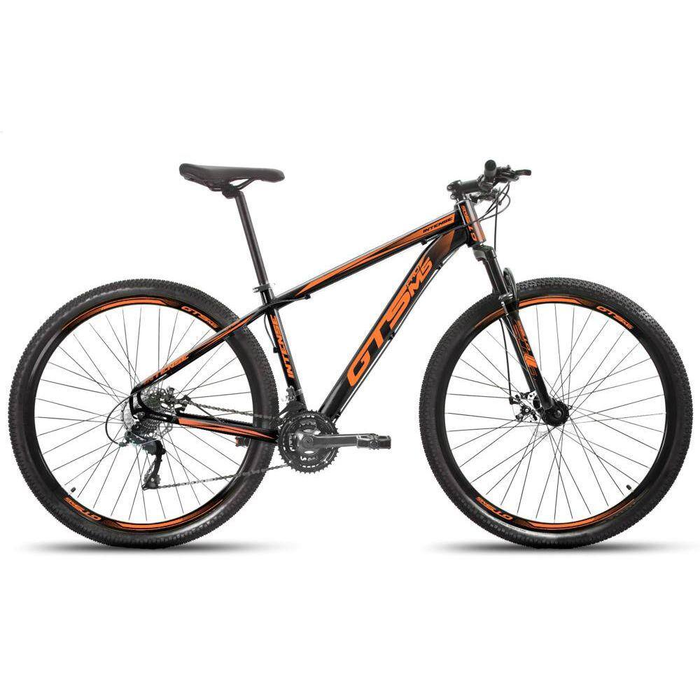 Bicicleta Gts Pro M5 Intense Aro 29 Susp. Dianteira 27 Marchas - Laranja/preto