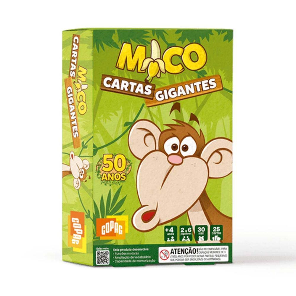Jogo Mico Cartas Gigantes Copag - Fuja Do Mico