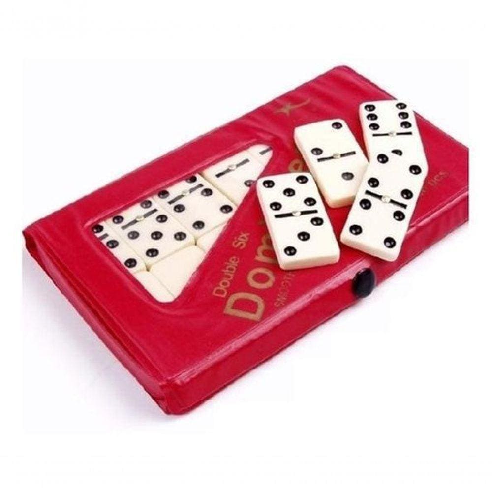 Jogo De Domino Profissional Osso 28 Peças Coloridos - MB