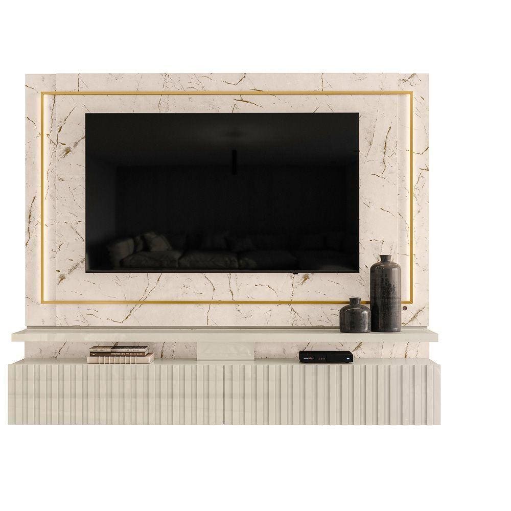 Home Suspenso Moscow Tv Até 75 Calacata Off White Qualé Qualé