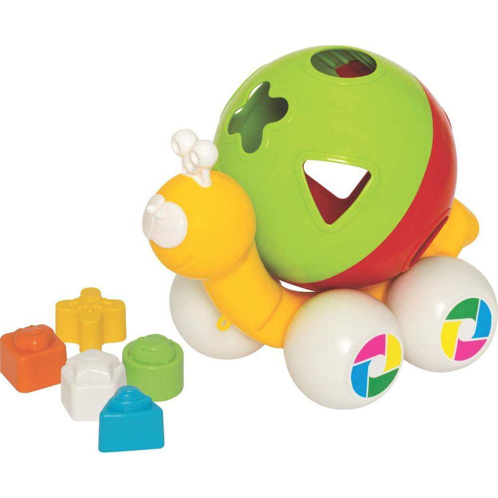 Brinquedo Didático Caracol com Formas Geométricas da Mercotoys Ref 281