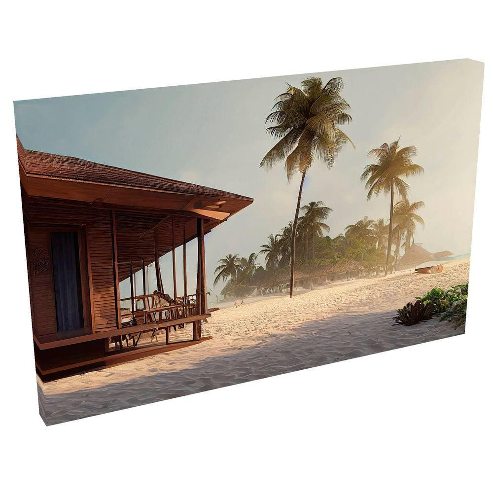 Quadro Decorativo em Tela com Borda Infinita Bungalow