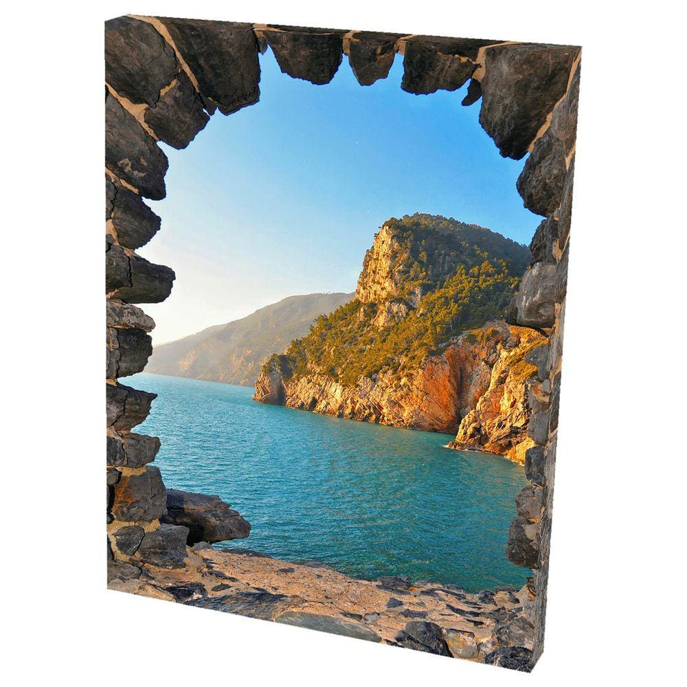 Quadro Decorativo em Tela com Borda Infinita Portovenere