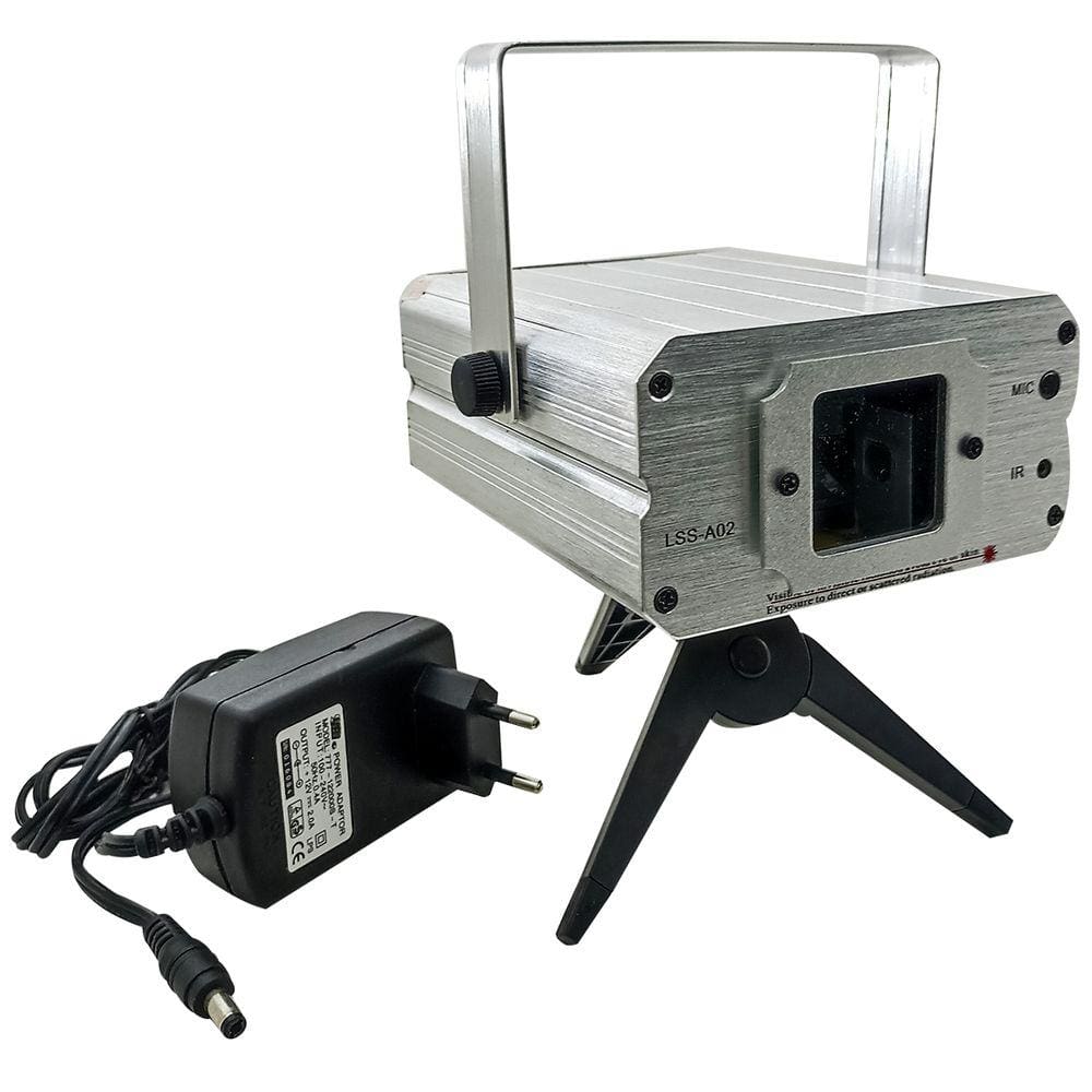 Laser Raios Projetor Holográfico Verde Vermelho Luz de Festa Dj Baladas Bivolt 250mw