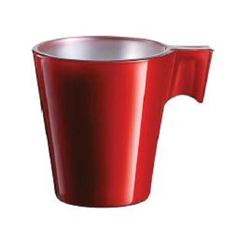 LUMINARC FLASHY XÍCARA EXPRESSO 80ml VIDRO TEMPERADO VERMELHO