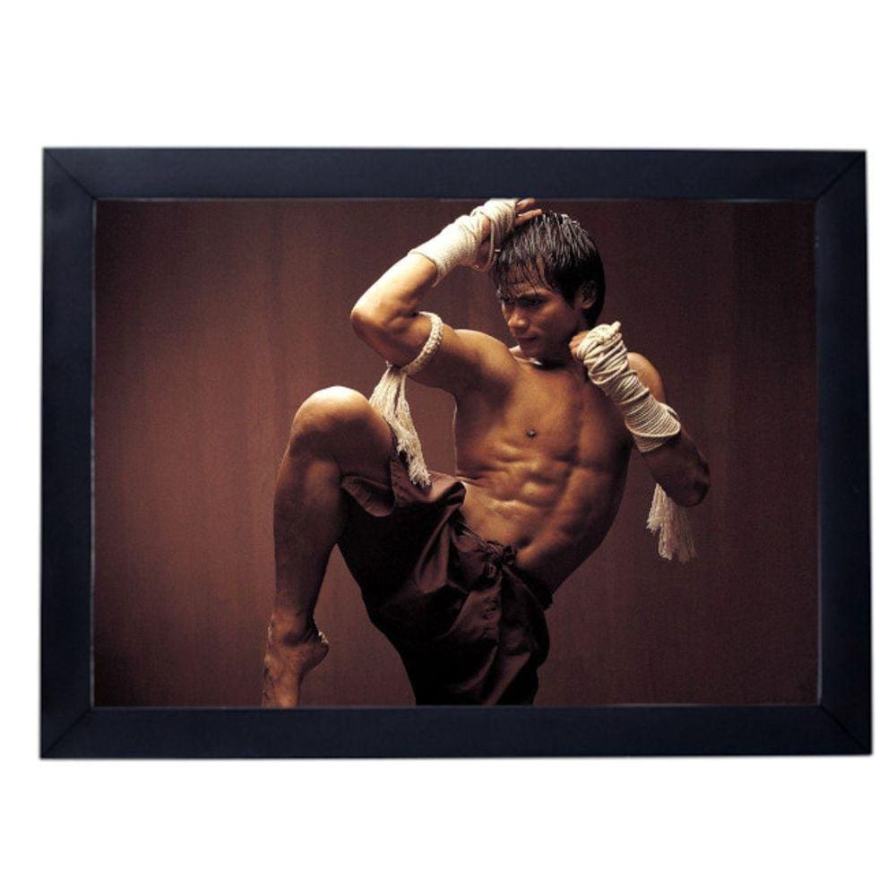 Quadro Decorativo Muay Thai arte marcial tailandia P8359