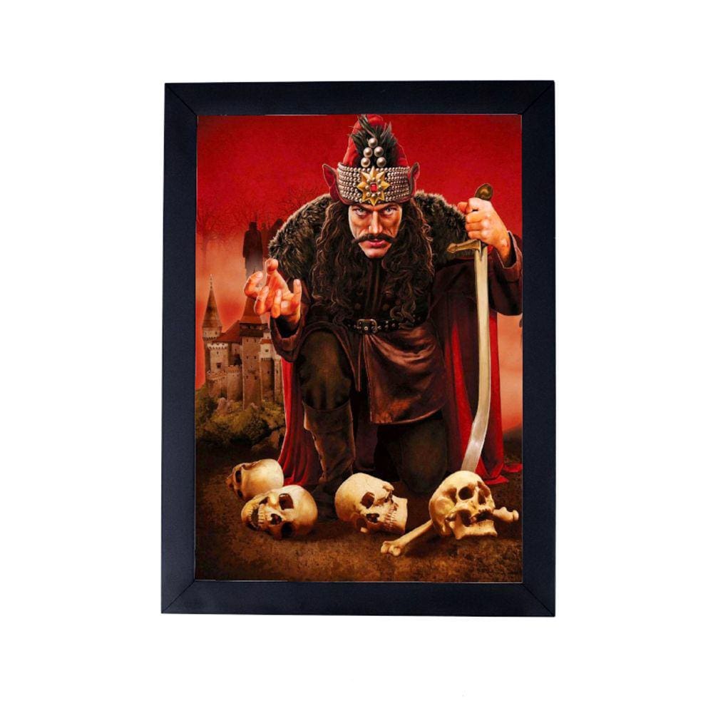 Lindo quadro decoração gotica conde dracula vlad tepes P8363