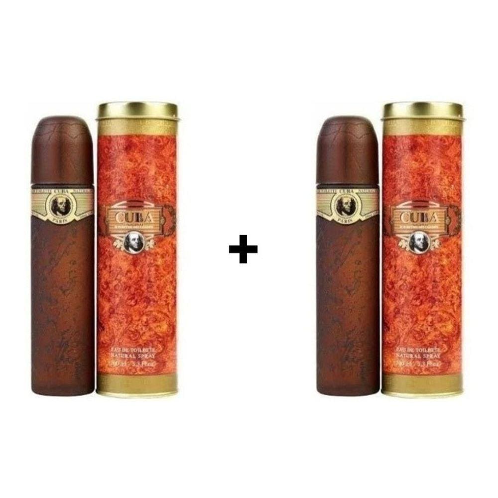 Kit 2 Perfumes Cuba Gold Masculino Edt 100 Ml