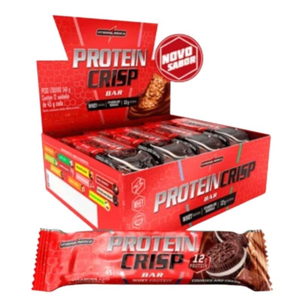 Protein Crisp Bar - Barra de Proteína (Caixa c/ 12un de 45g) Integralmedica