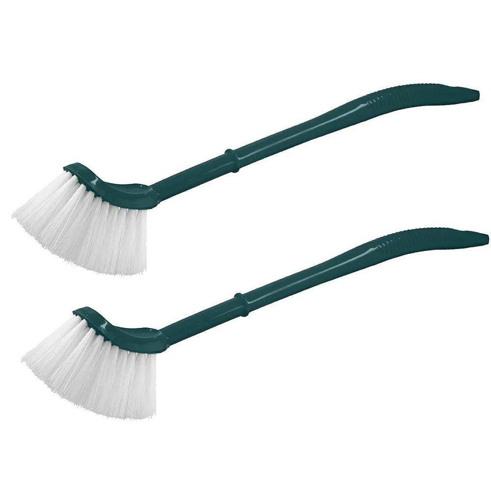 Kit 2 Escovas Longa Para Caixa De Rodas Limpa Cantos 40Cm
