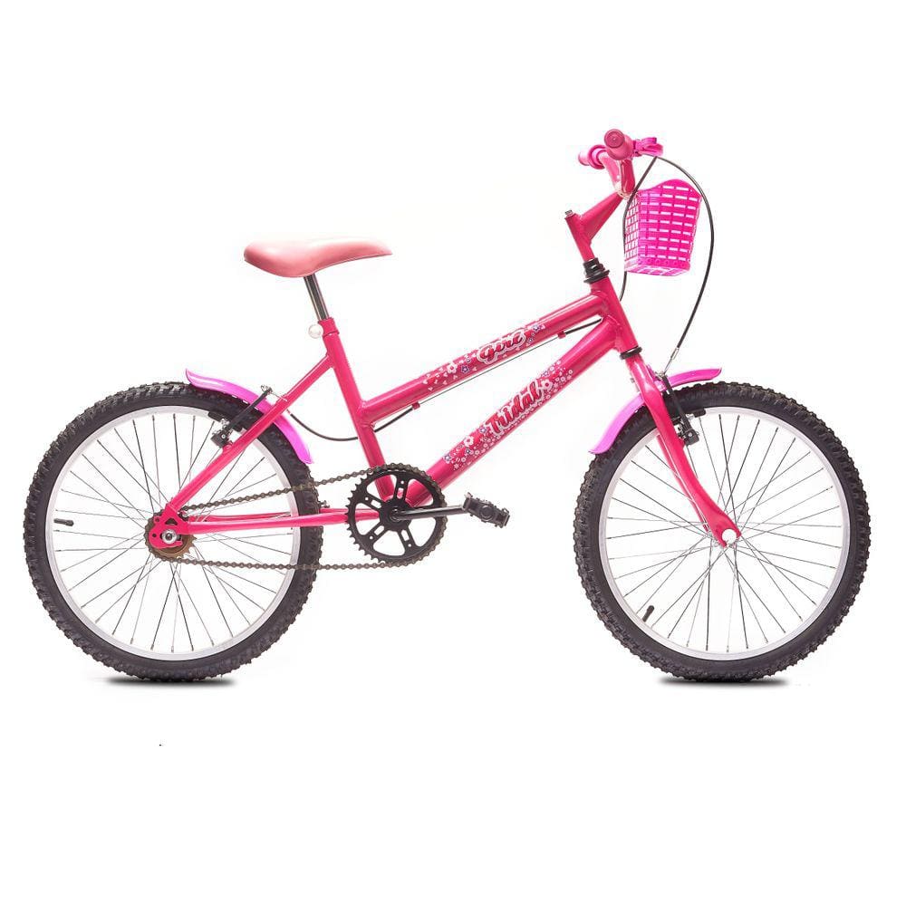 Bicicleta Aro 20 MTB Girl Infantil Tridal Pink