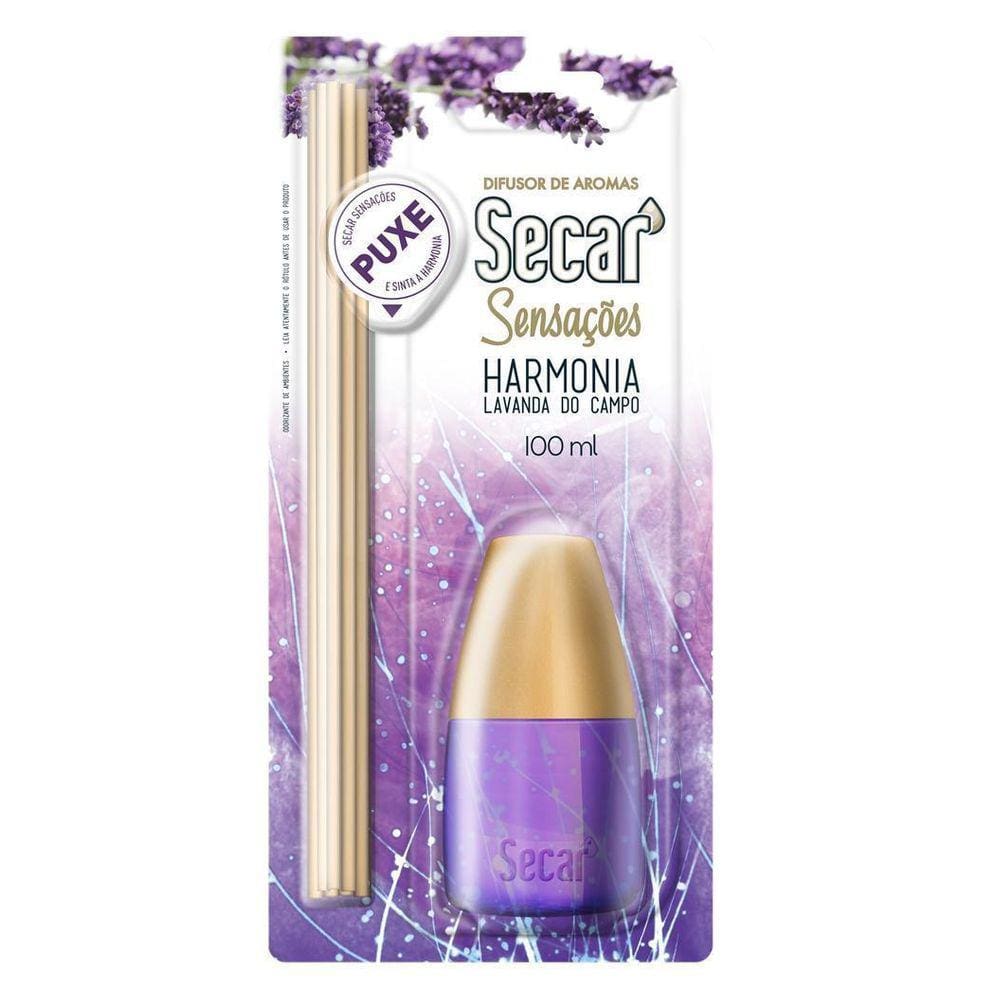 Difusor De Aromas Secar Sensações 6X100Ml Lavanda Do Campo