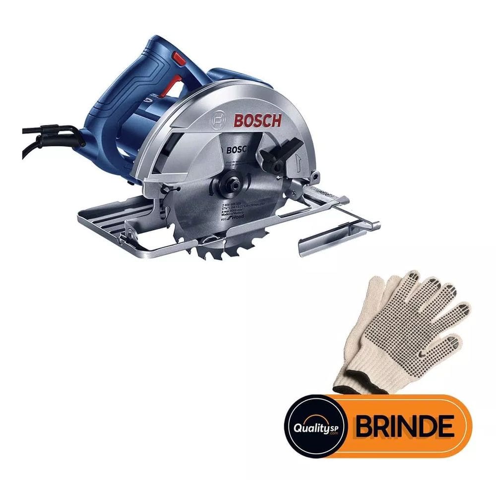 Serra Circular Profissional Bosch Gks 150 1500w 127v Com Luvas E Acessórios