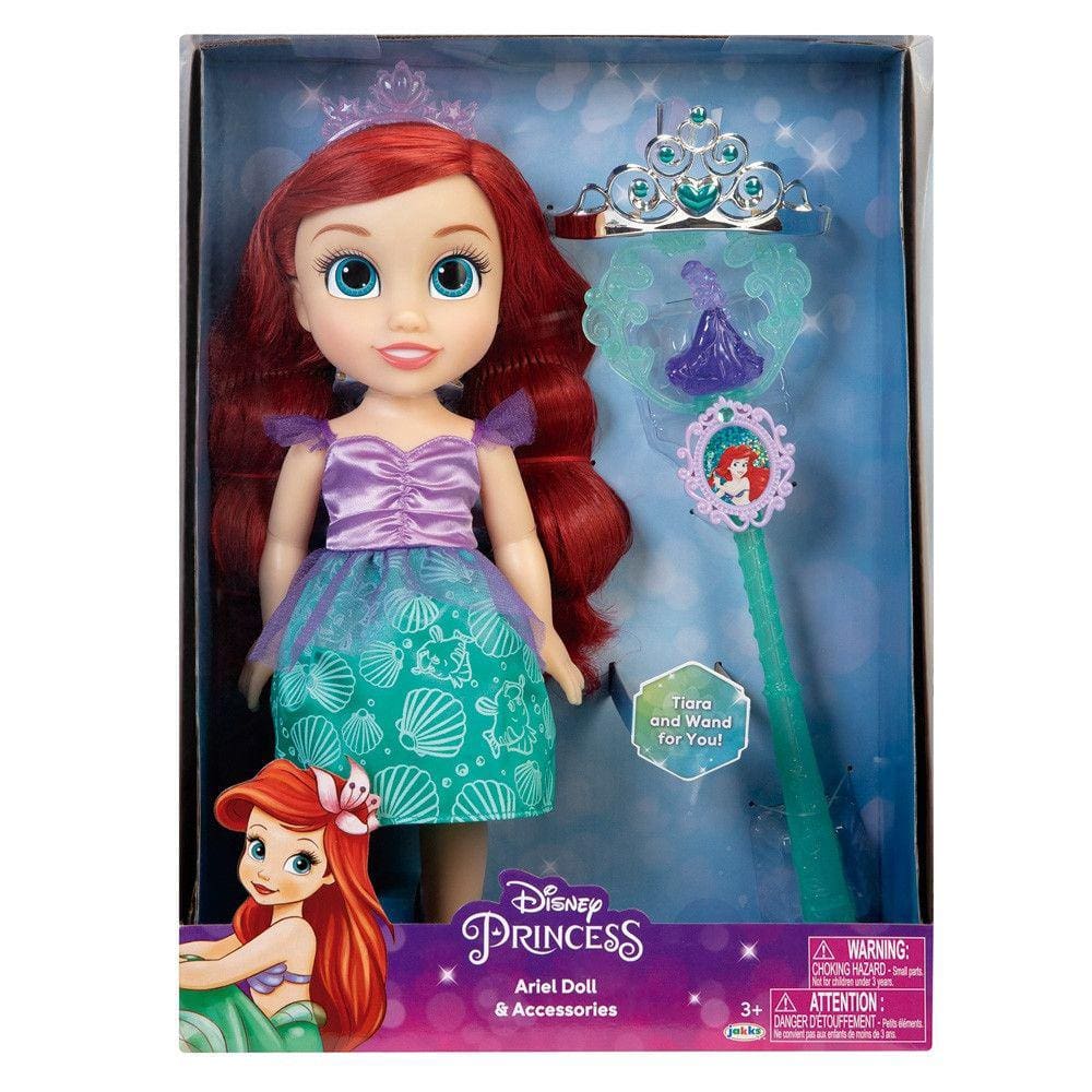 Boneca Princesas Disney Ariel com Varinha e Tiara Multikids - BR1927