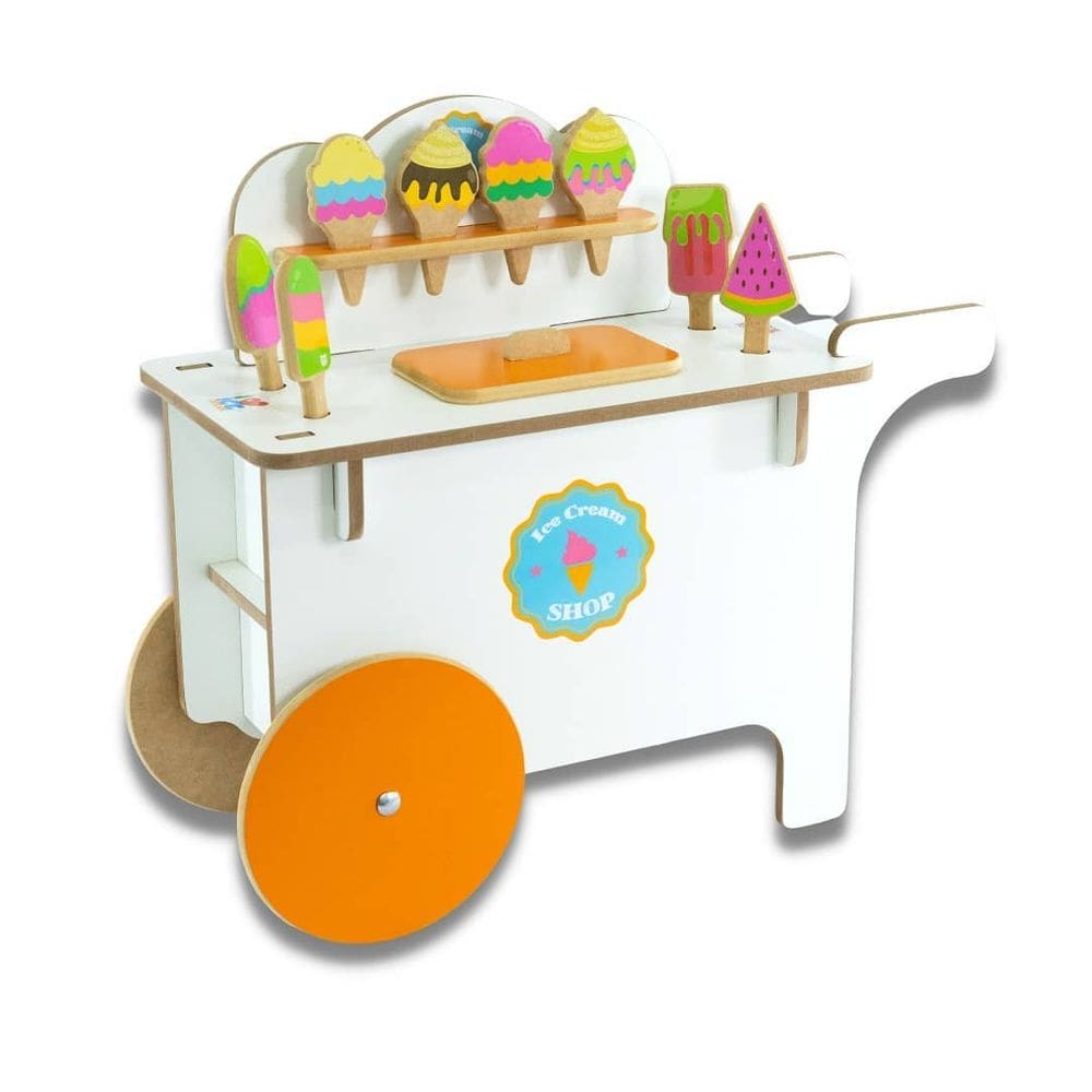 Andador Carrinho de Sorvete em Madeira