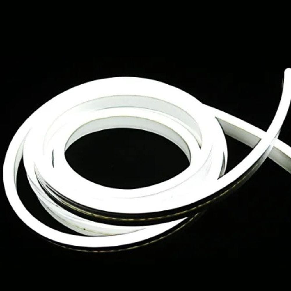 Kit 3m mais cabo de força Mangueira de led neon fita Branco Frio
