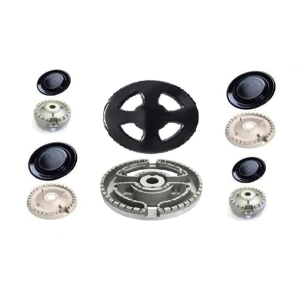 Kit Queimador+espalhador Para Fogão Brastemp BFS5 - 5 Bocas