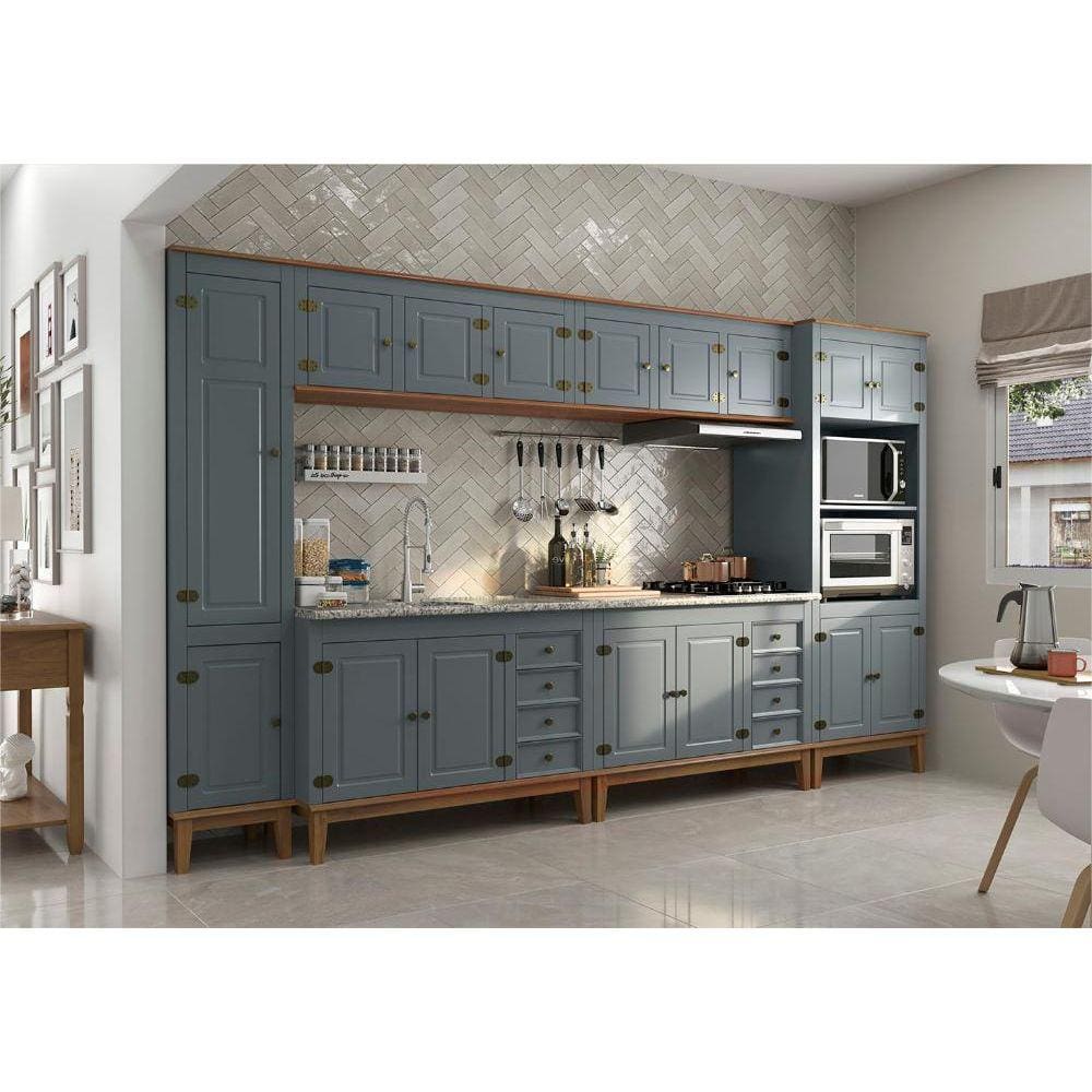 Cozinha Modulada 6 peças - Cinza