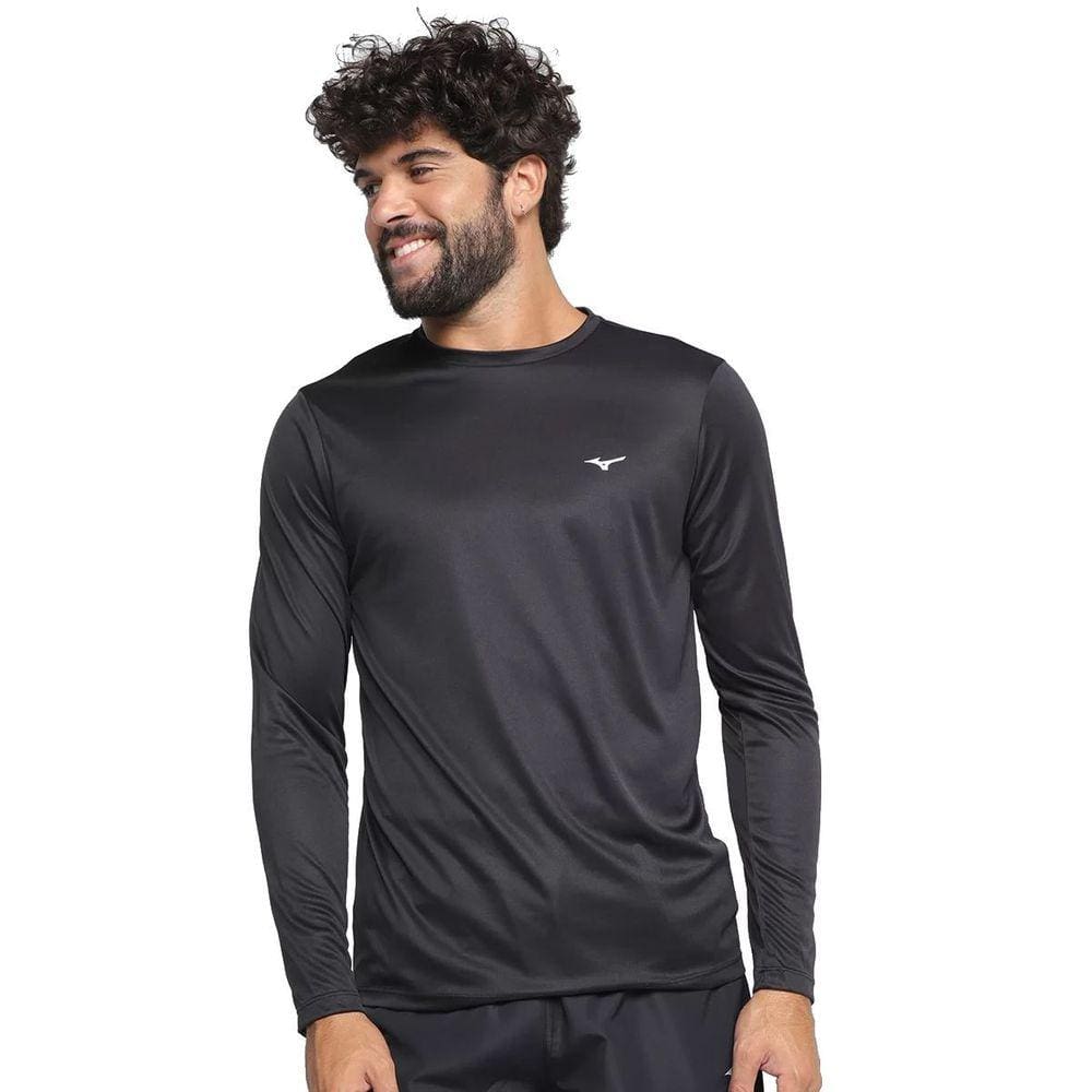 Camiseta Mizuno Energy Manga Longa Masculina MNMST3653-0090