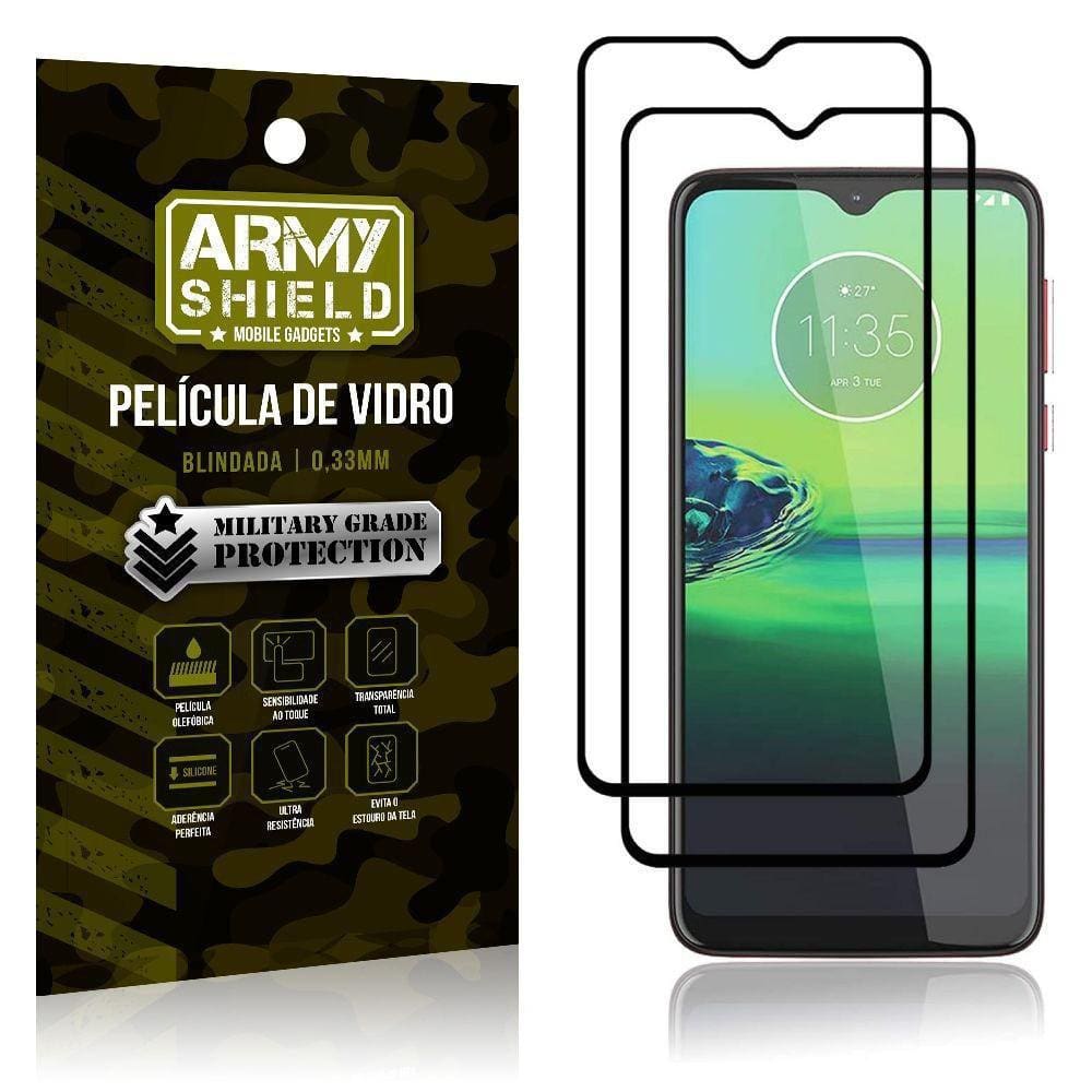 Kit 2 Películas Vidro Blindada 3D Full Cover Moto G8 Play