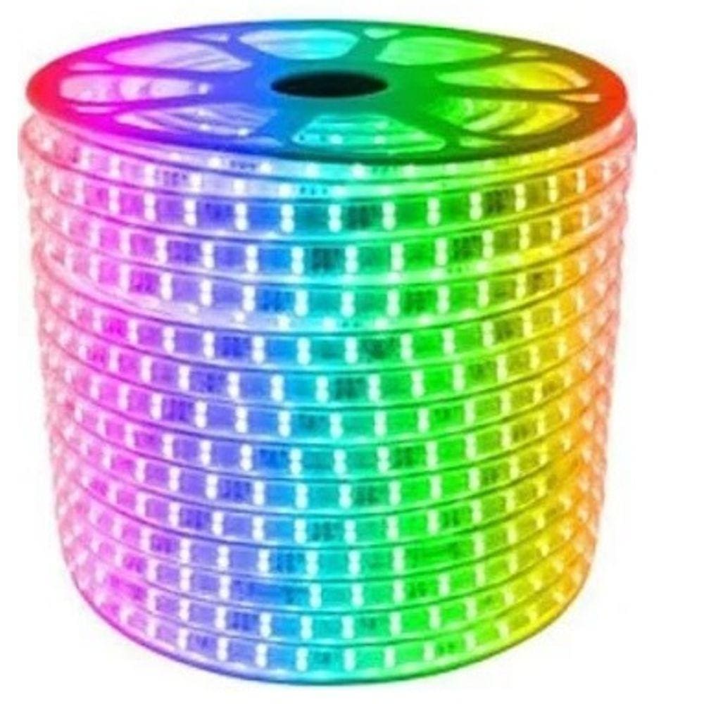 Mangueira Fita Led Rgb 47 Metros + 3 Controladores + Fonte