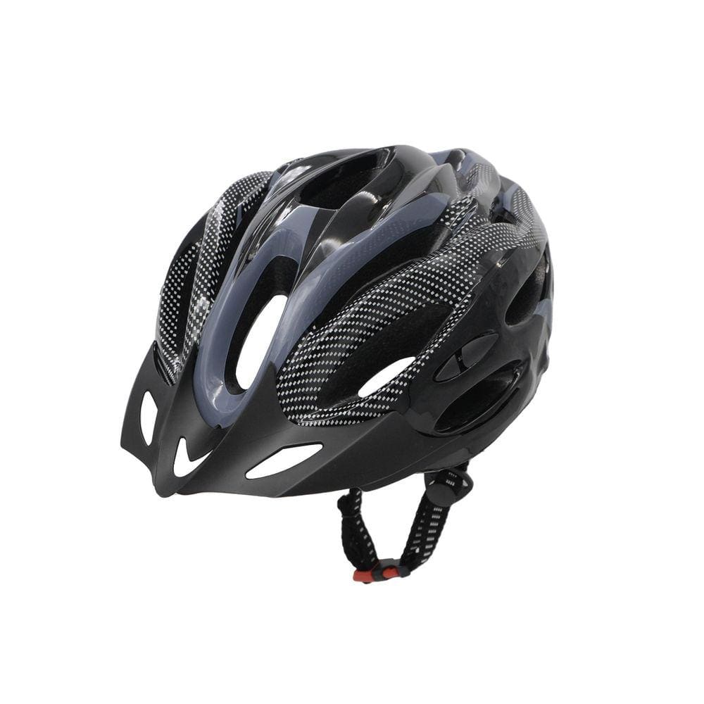 Capacete Ciclismo Speed Preto/Cinza Sinalizador Led Traseiro