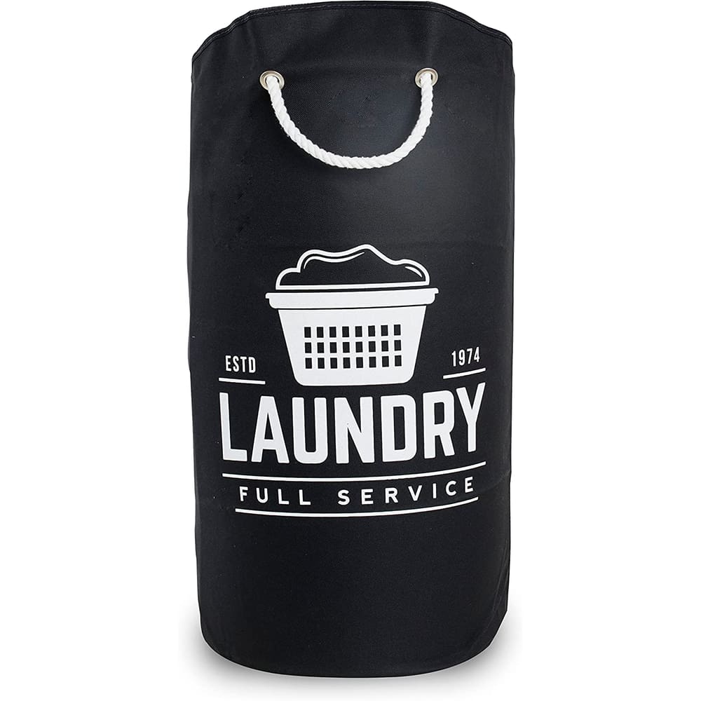 Cesto Laundry Preto Secalux para Roupas 25L