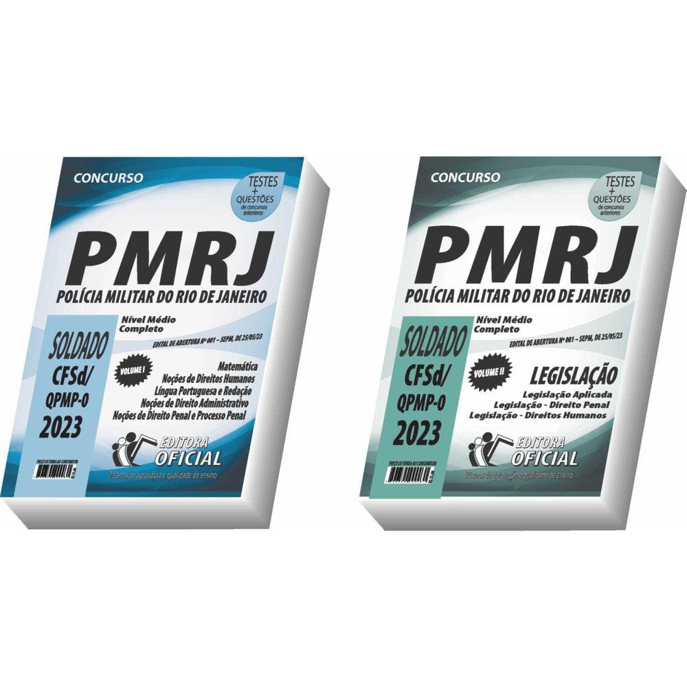 Apostila PM-RJ - Soldado CFSd/QPMP-0 - Volume I + Volume II