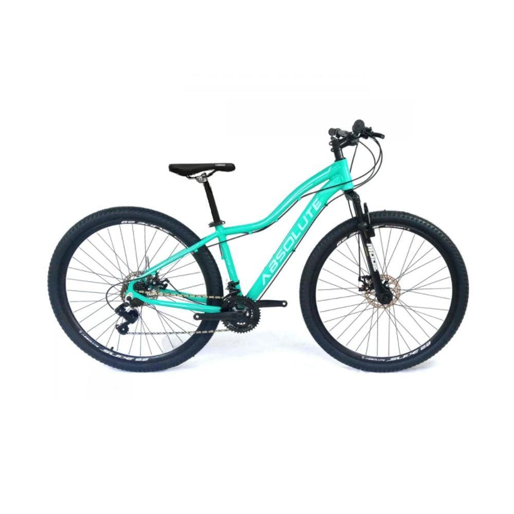 Bicicleta Feminina Aro 29 Absolute Hera 24v Freio a Disco Garfo Com Suspensão Mtb 29 Alumínio - Verde