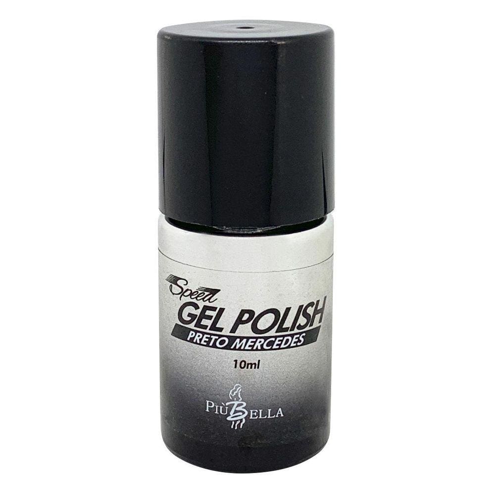 Esmalte Em Gel Preto Mercedes Speed Piu Bella Gel Polish