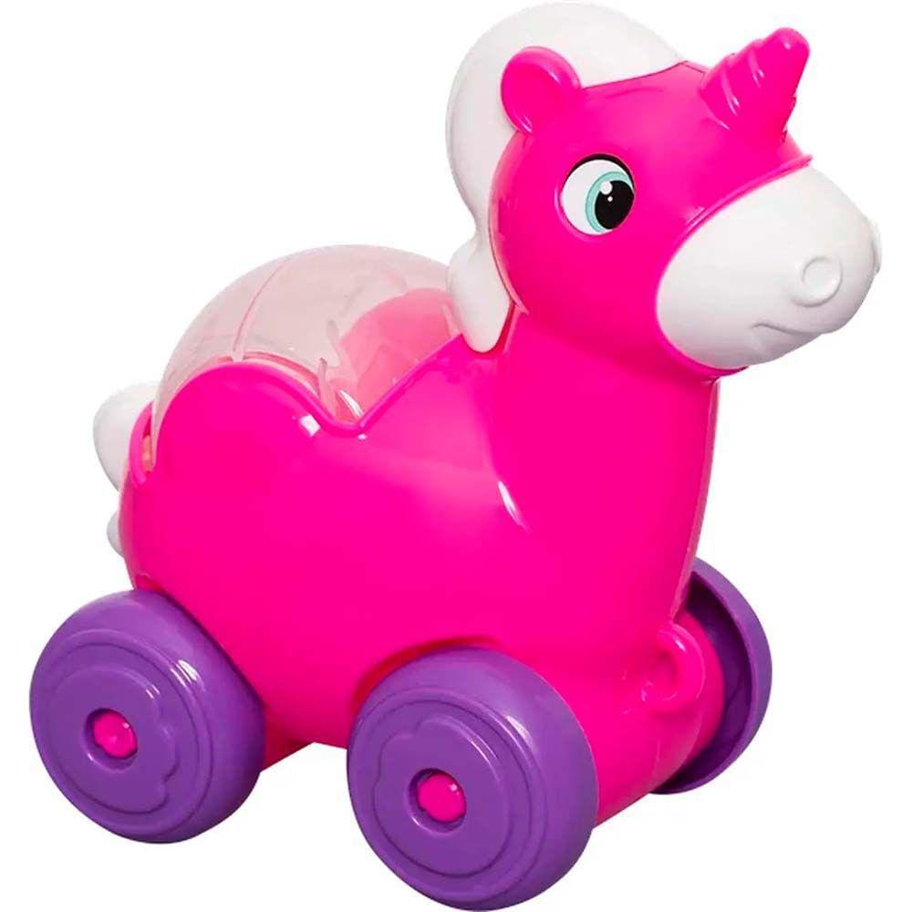 Figura Educativa - Didático - Baby Fofo - Unicórnio - Rosa - MercoToys