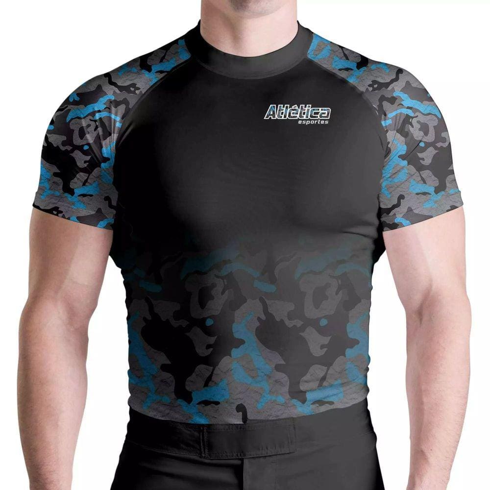 Rash Guard Camuflada Black Mc Atlética Esportes