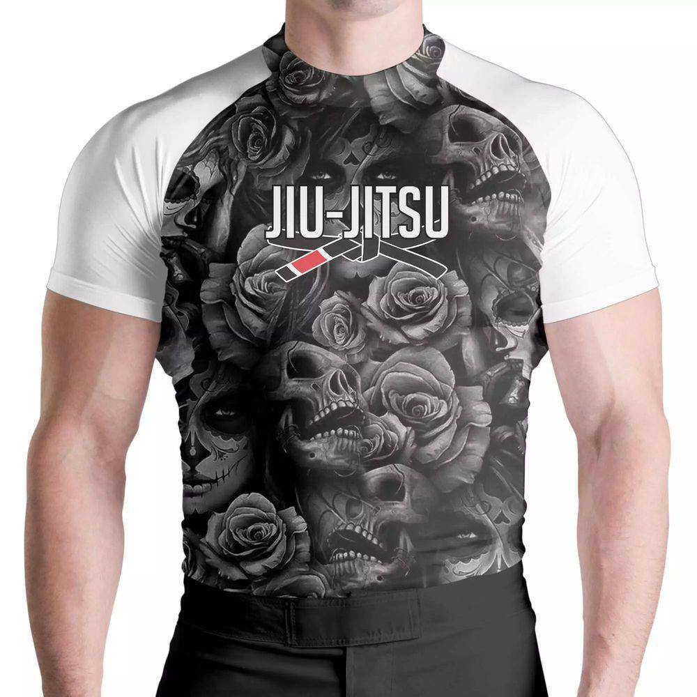 Rash Guard Black Skull Mc Atlética Esportes