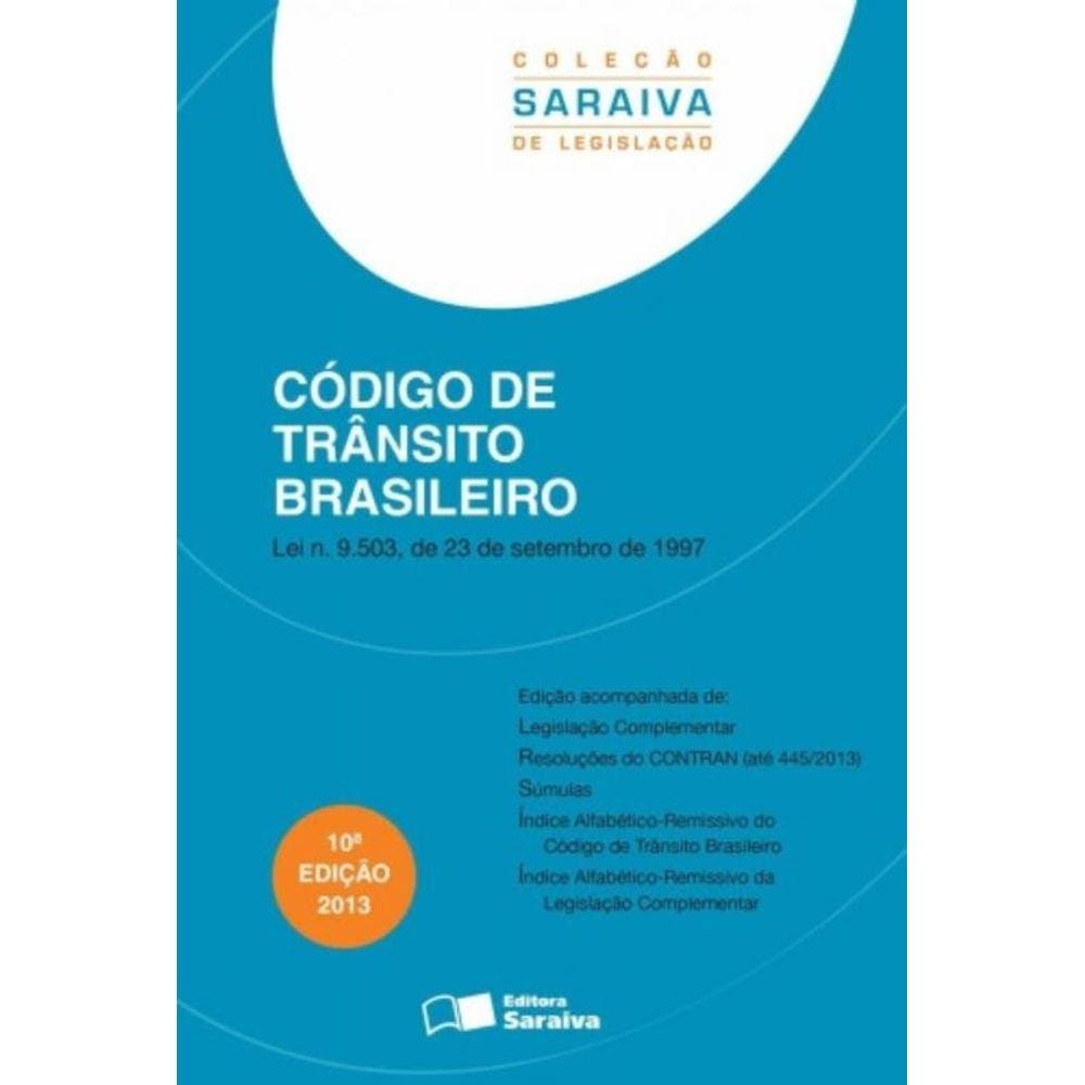 Codigo De Transito Brasileiro - Saraiva