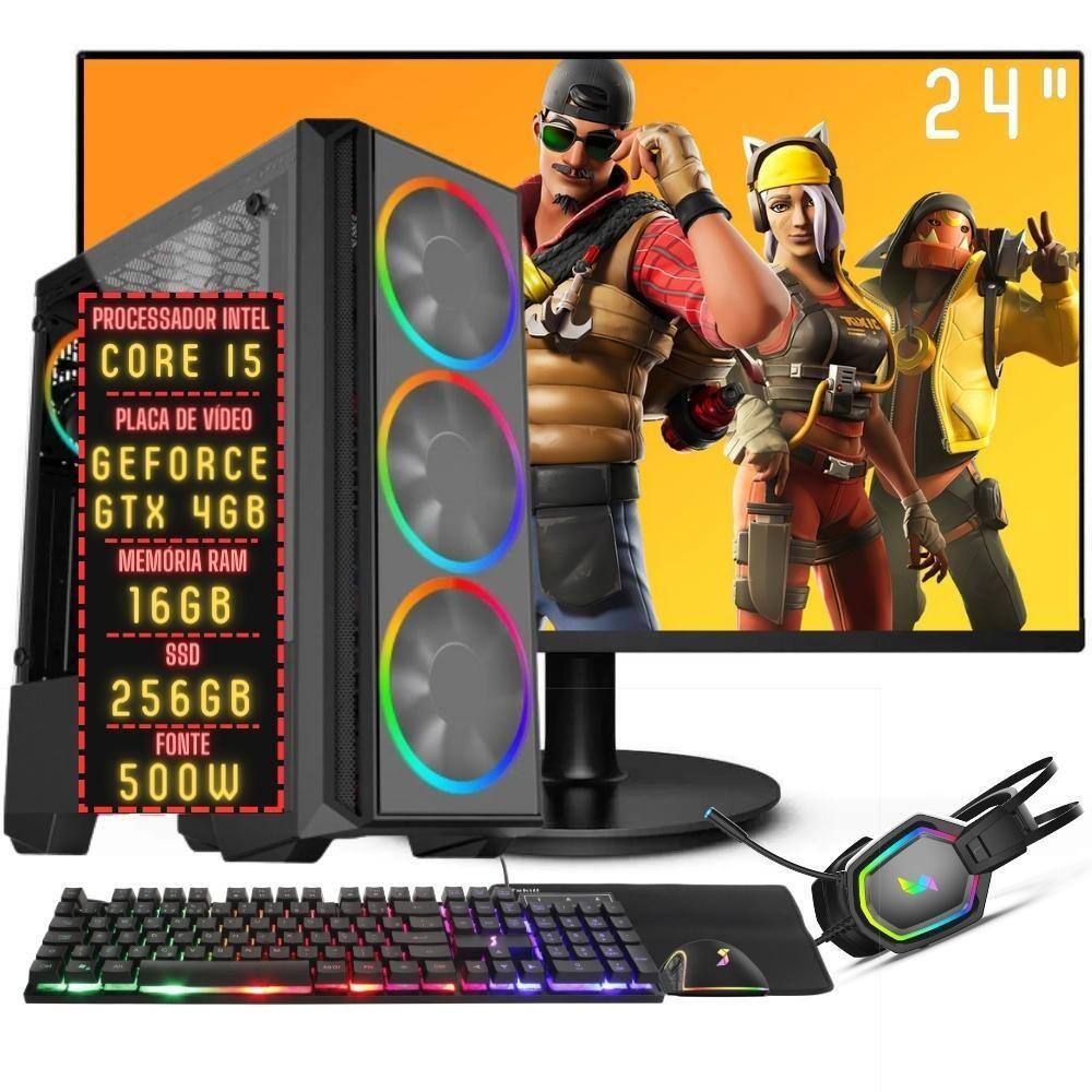 PC Gamer Completo I5, HD 500GB, Placa De Vídeo GT730, 8GB