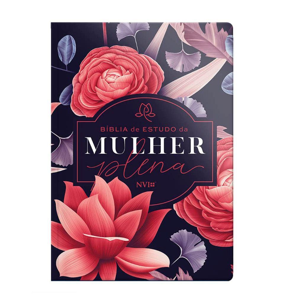 Bíblia De Estudo Da Mulher Plena - Big Flower