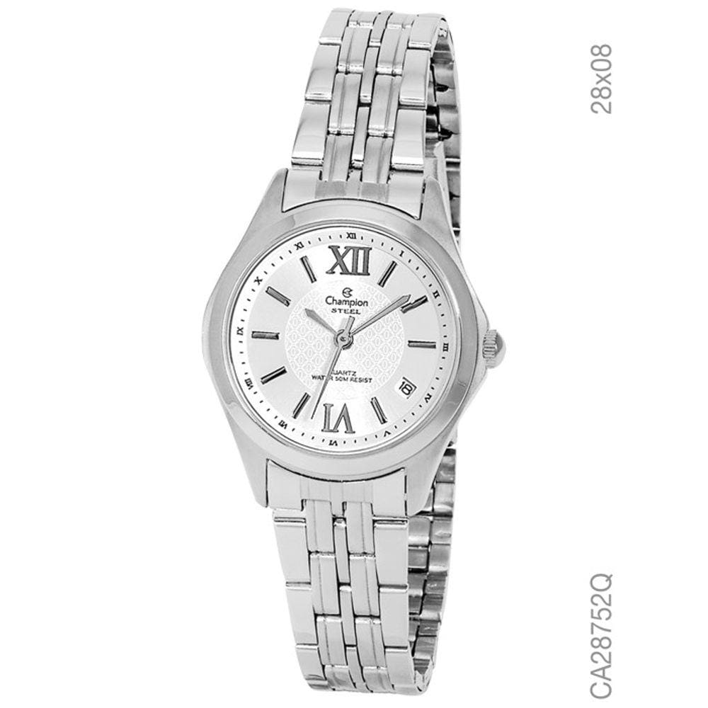 Relógio Champion feminino Steel CA28752Q Prata