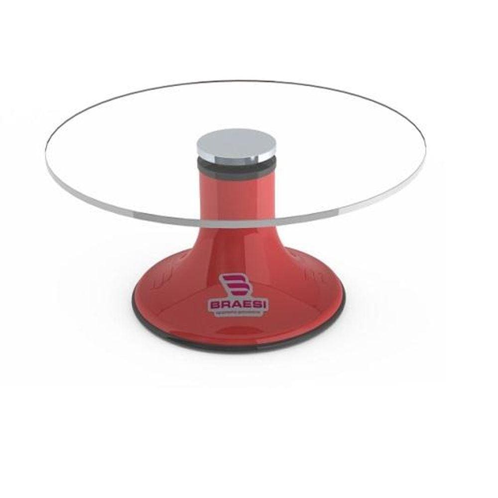 Bailarina Giratória de Confeitar Bolos Profissional BLB-300 Vermelho - Braesi