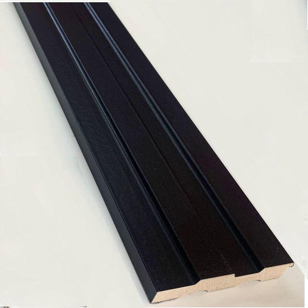 Painel Ripado 270cm x 10,5cmx 15mm Moldufama Preto