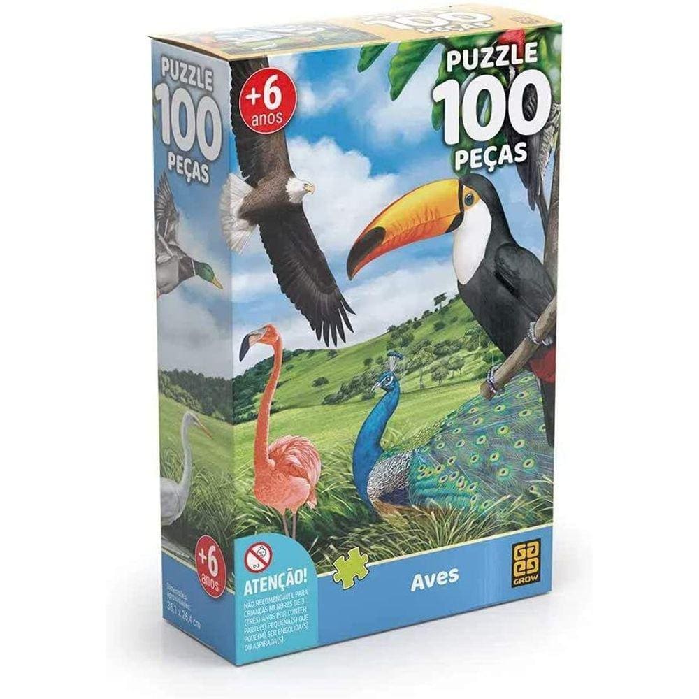 Quebra Cabeça - Aves 100 peças