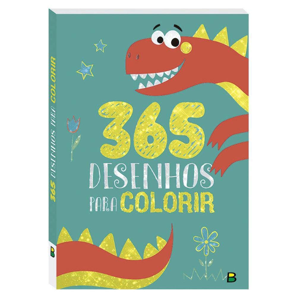 365 Desenhos Para Colorir - Dino Verde